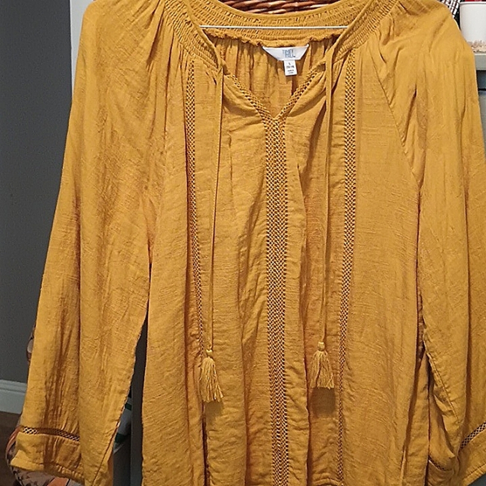 Time And Tru Gold Tunic